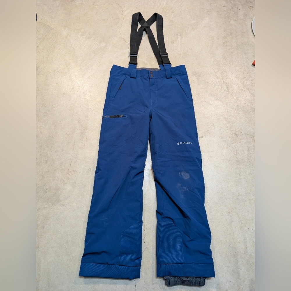Spyder Propulsion Snow Pants Boys 18 Blue Flaws